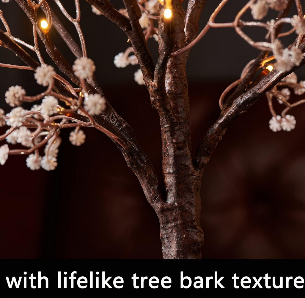 Lighted Flower Trees for Decoration inside with Timer 18In 30 LED USB Battery