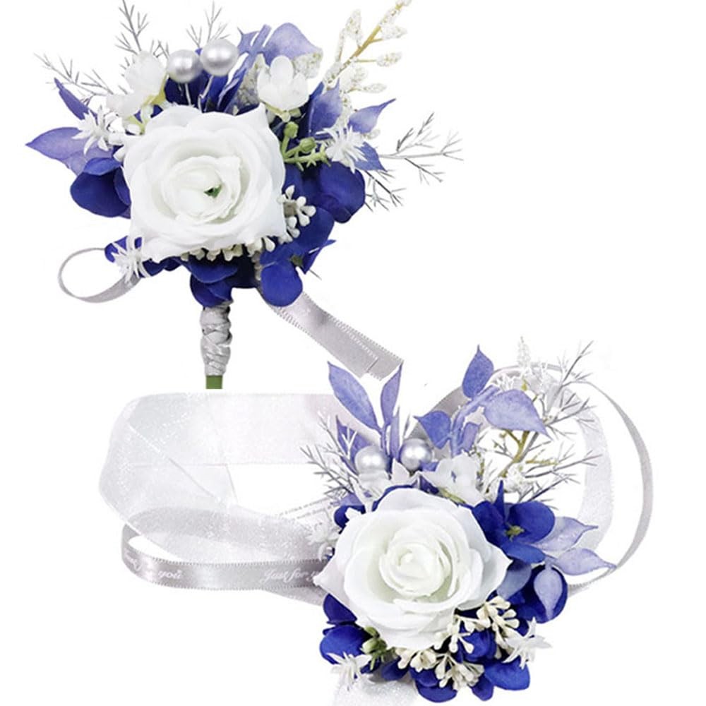 Wrist Corsage and Boutonniere Set for Prom Homecoming Wedding Party Celebrati…