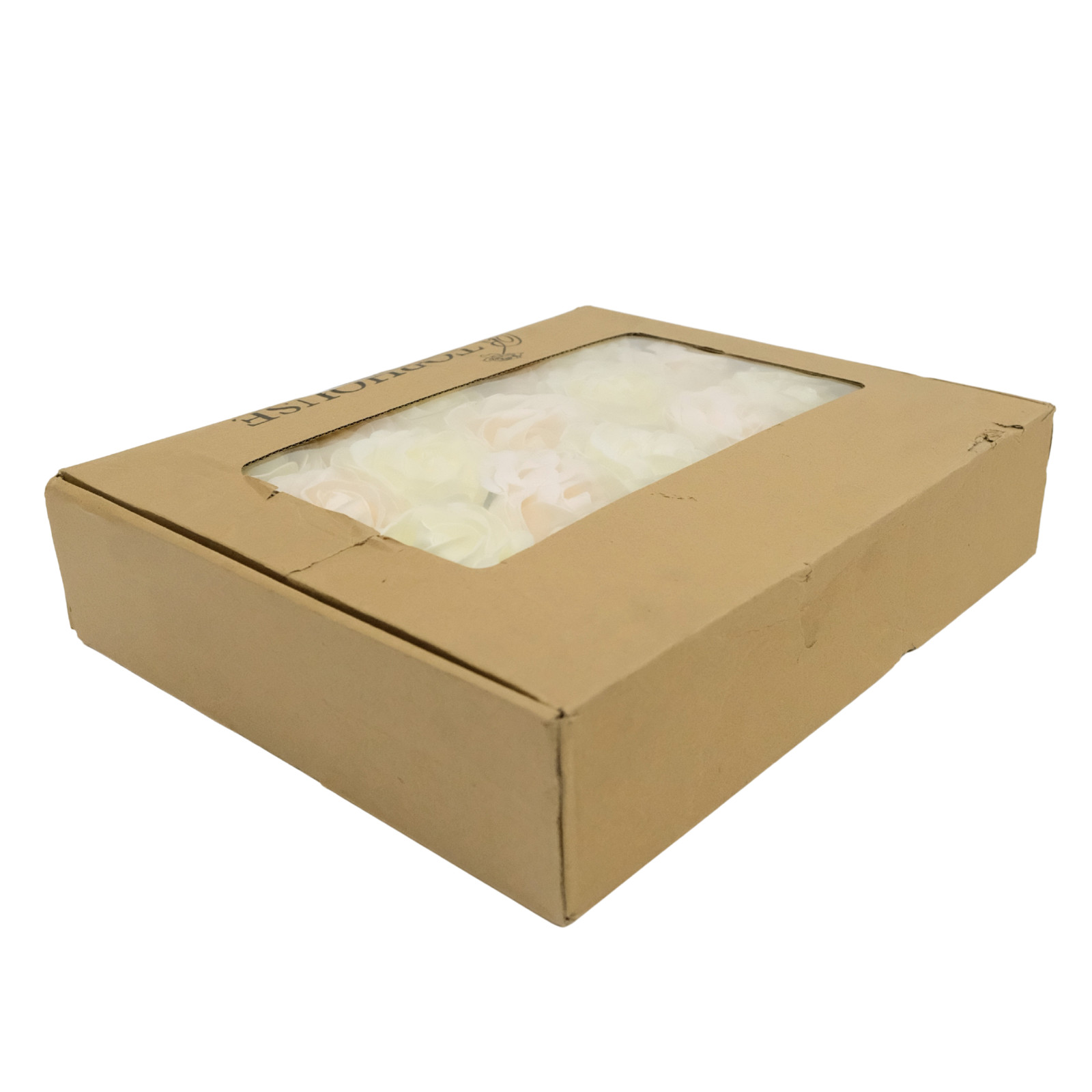 Tophouse Artificial Roses Cream and Ivory Lot of 40 Roses DIY Bouquets