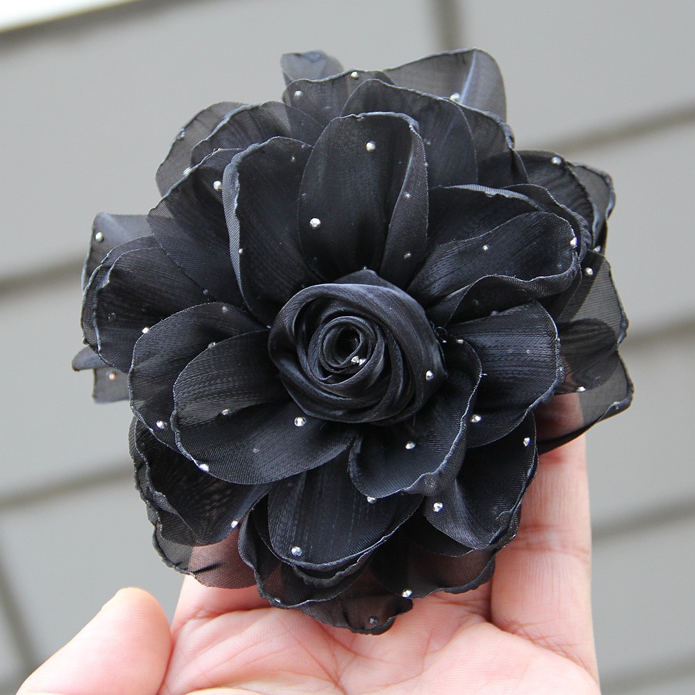 11cm Women’s Fabric Three-dimensional Artificial Flower for Brooch Suit Jacket