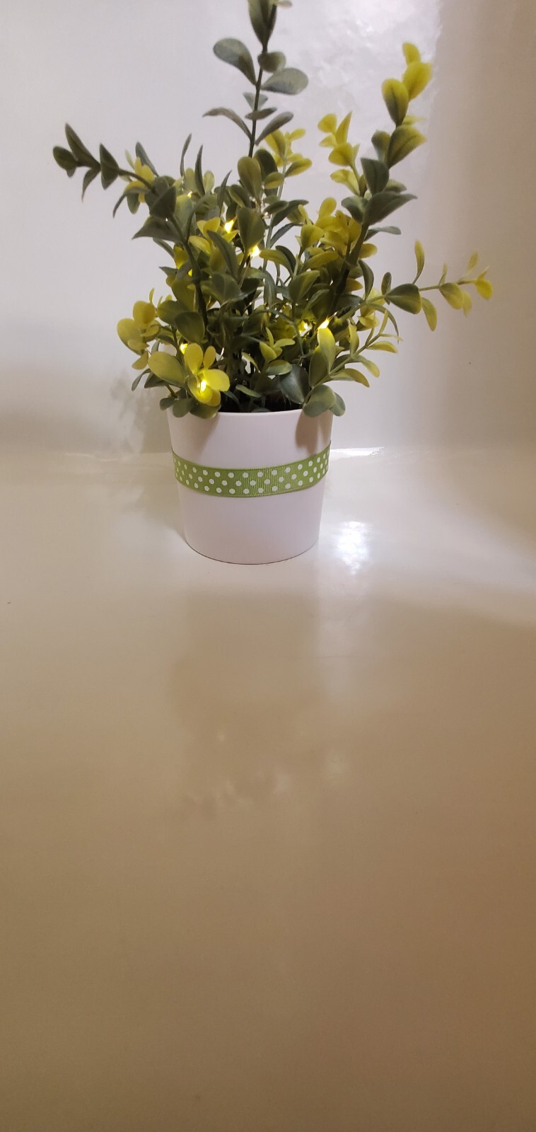 Light Up Potted Faux Plant