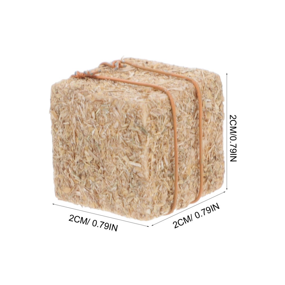 8 PCS Faux Straw Hay Bale Mini Haystack Decorations DIY Accessories Farm