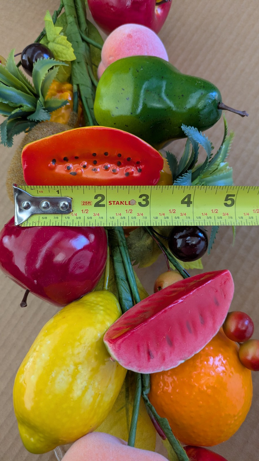 Tropical Mix Fruit Swag for Wall, Home/ Kitchen Decoration, 35″ Long F5Y56 New