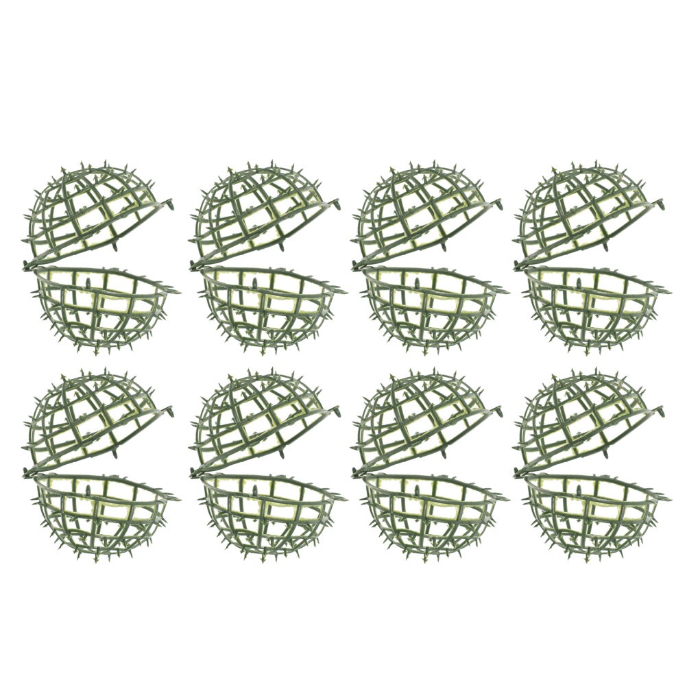 8Pcs Durable Plastic Topiary Wire Frames Green for DIY Decorative Plant Support