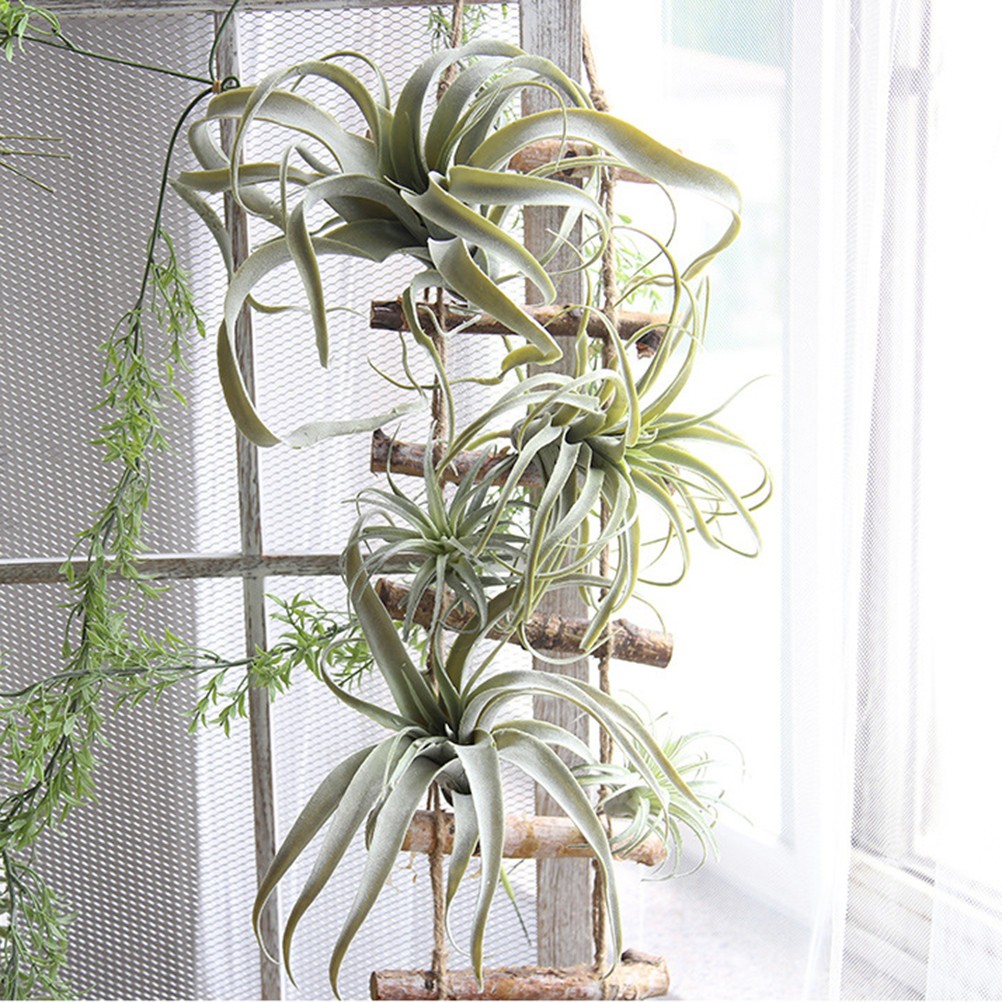 2Pcs Reusable Artificial Green Leaves Faux Greenery for Home and Office Decor