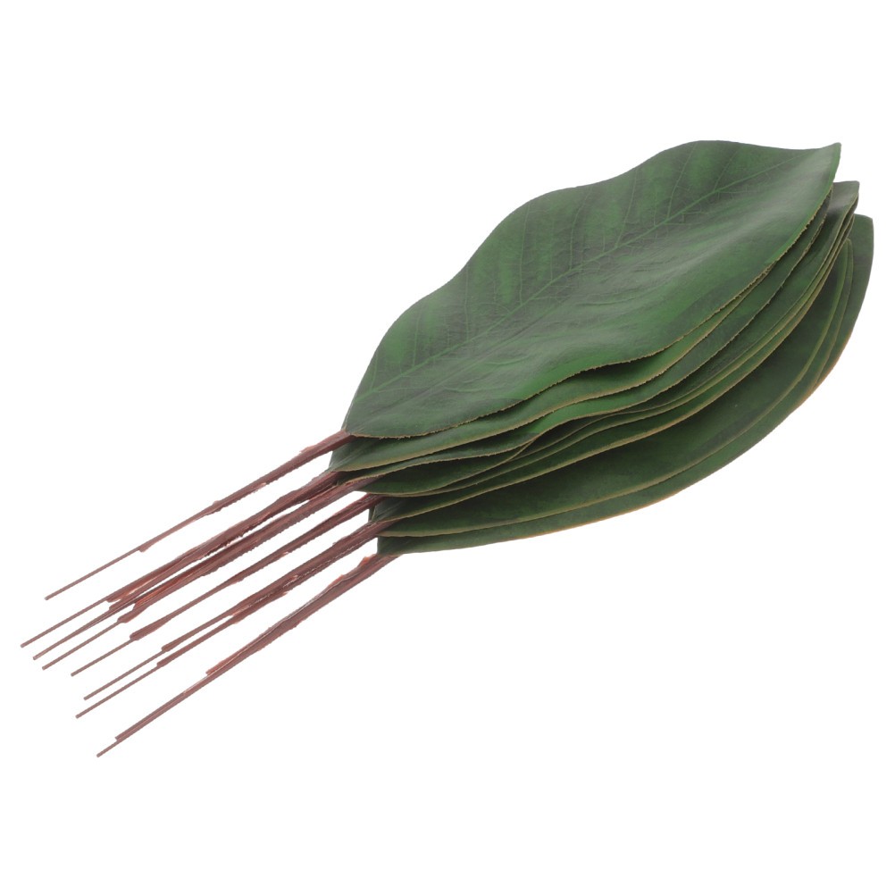 10 Pcs Cloth Green Leaves Decor Wedding Signature Floral Arrangement Prop