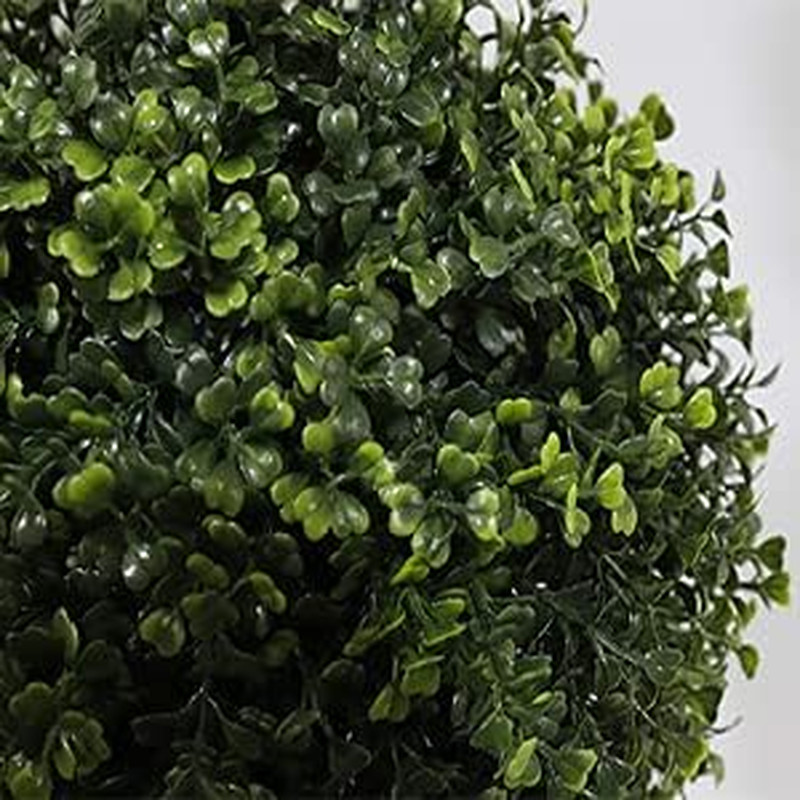37″ Triple Ball Boxwood Topiary Trees – 2 Pack Artificial Outdoor Plants