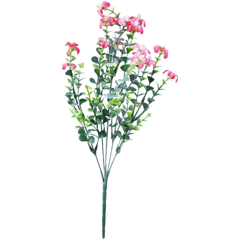 Fake Baby’s Breath Flower Bouquet in Pot Realistic Design for Indoor Decoration