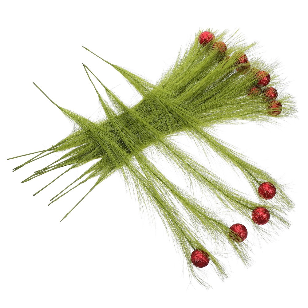 16 Pcs Fake Pampas Grass Faux Artificial Reeds Decoration Plants