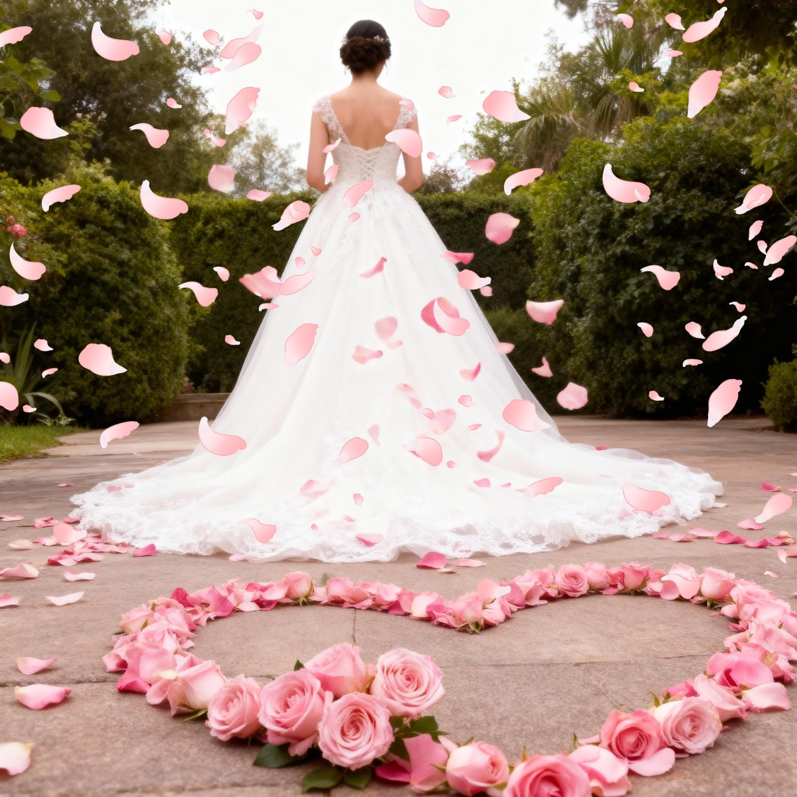 180 PCS Dried Real Pink Rose Petals,Freeze Preserved Rose Flower Petals,Dried…