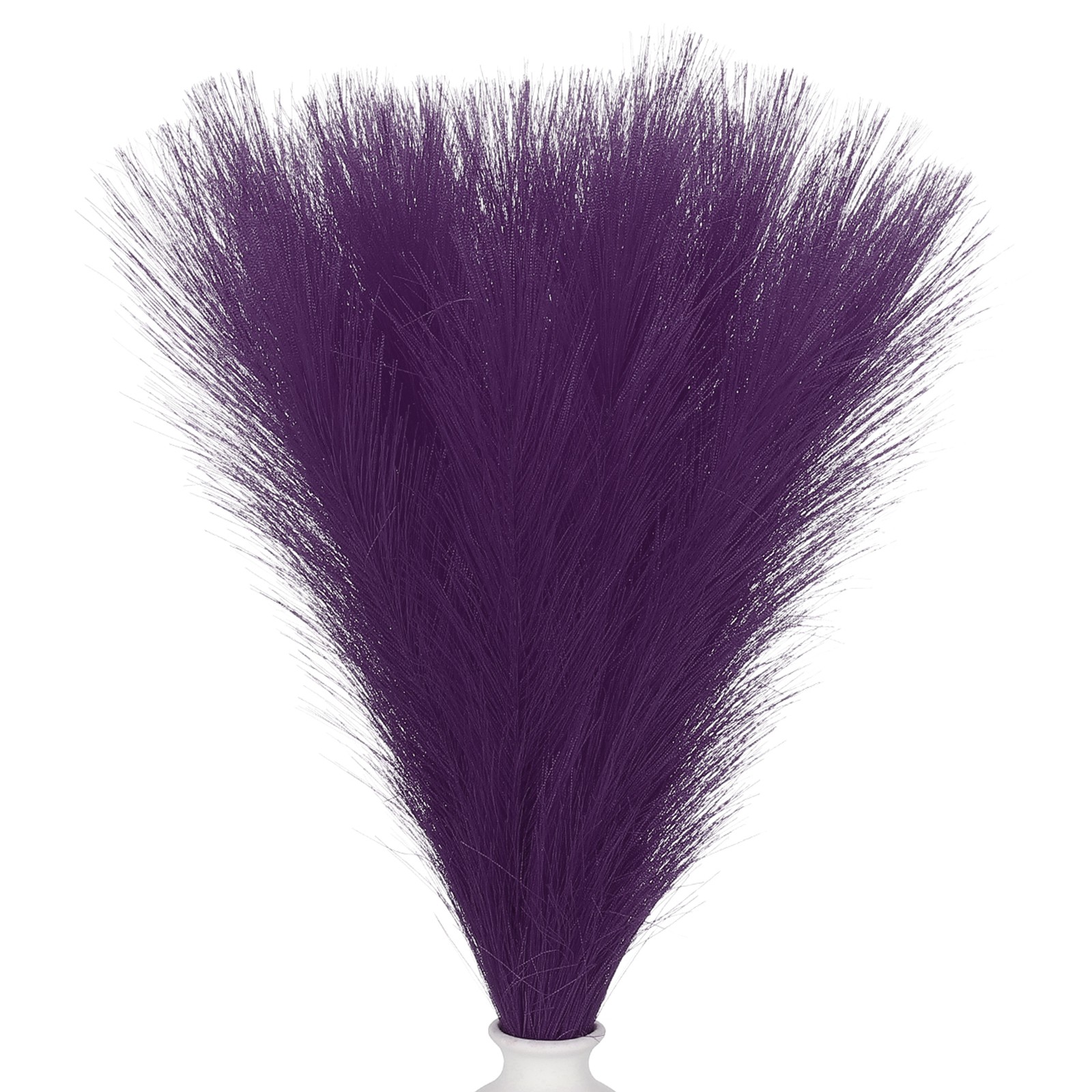 17.7in Pampas Grass Decor 30pcs Artificial Grass Fluffy Faux Dried Dark Purple