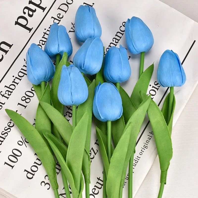 Real Touch Artificial Tulips Bridal Home Wedding Party Festival Decor USA-10 PCS