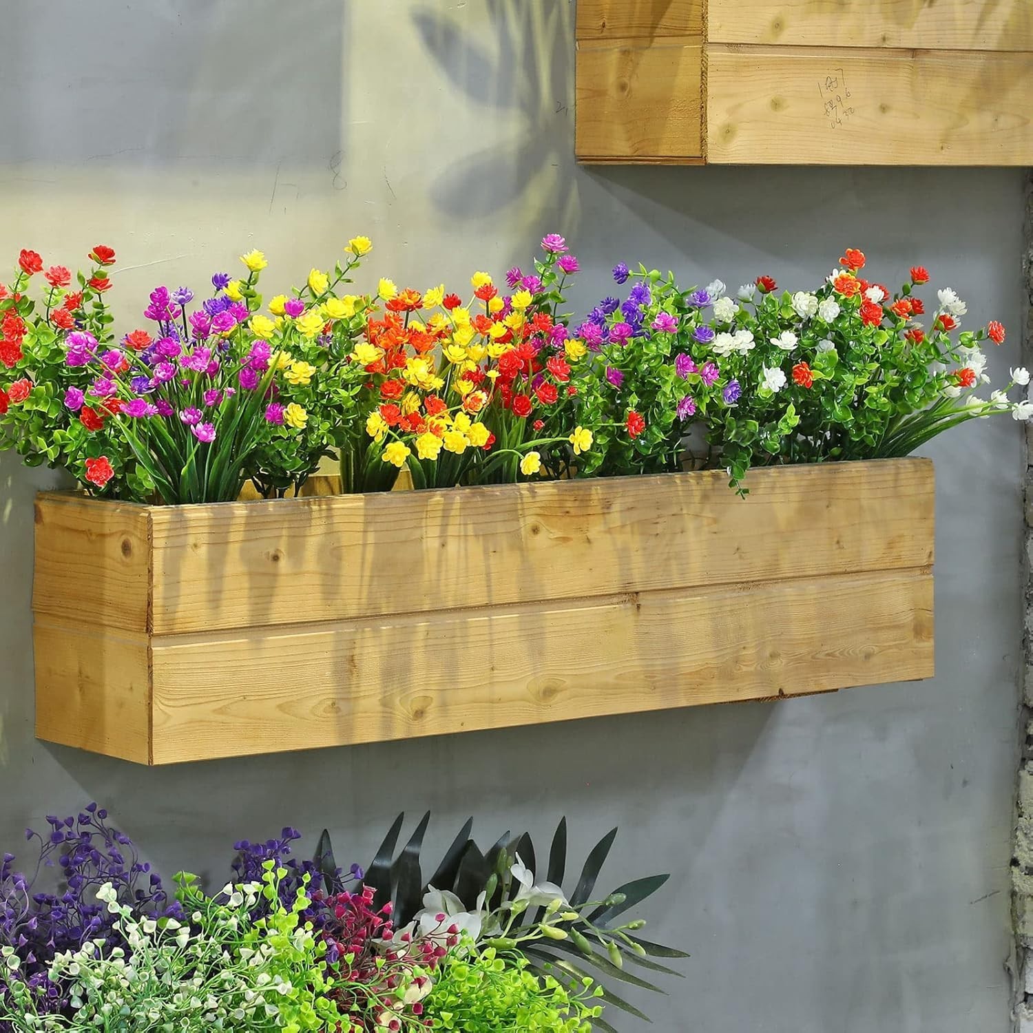 Vibrant 12 Bundles Faux Plants – Lifelike UV Resistant Floral Decor for Indoors