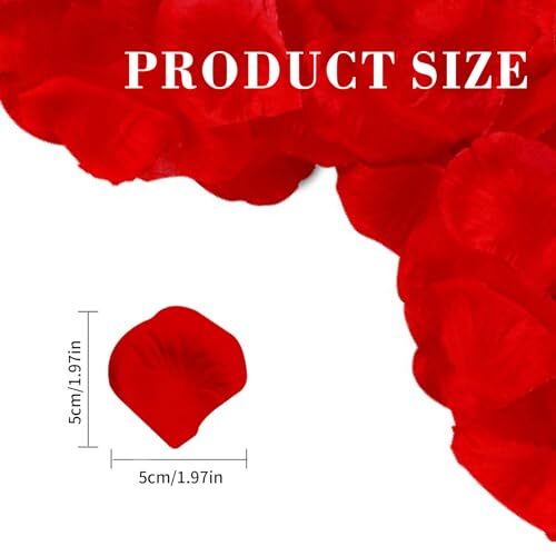 1200PCS Rose Petals for Bedroom – Fake Roses Red Petal Faux Flowers,
