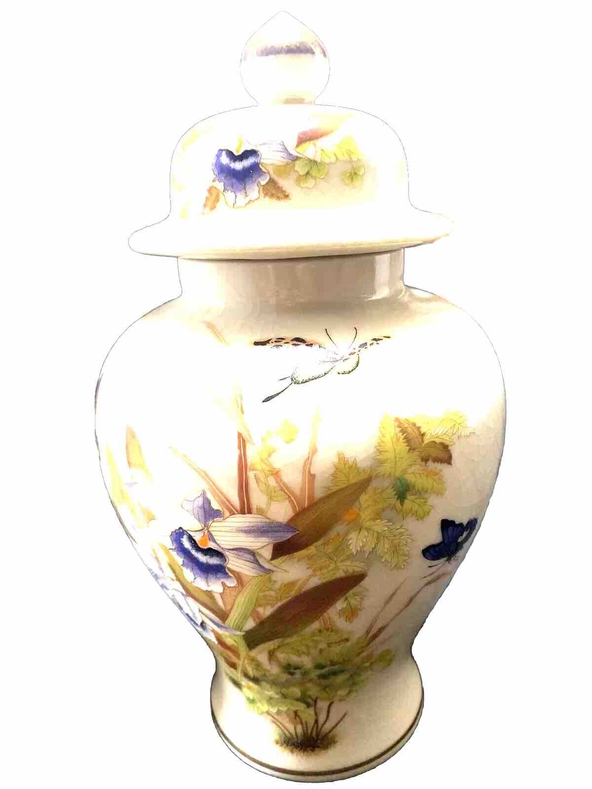 Ceramic Vase Set Orchids By Magie’s Designer Tokio 16” 12” Lot Of 2