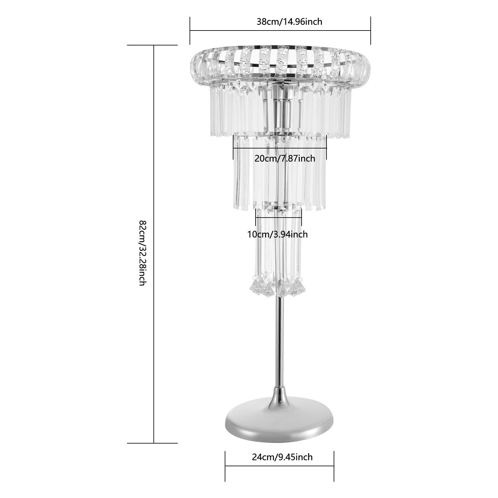 4 Tier Clear Flower Stand Wedding Party Flower Stand Wedding Decoration