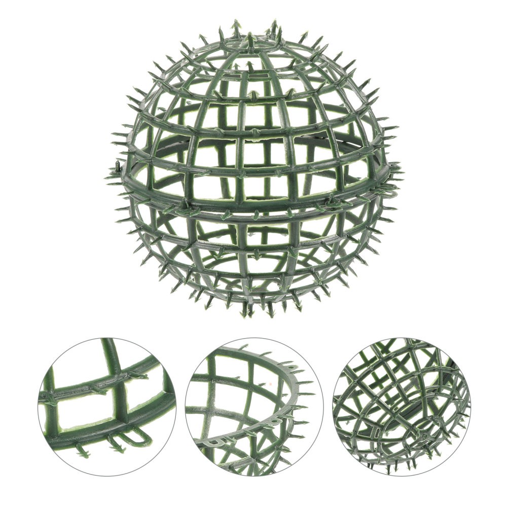 4Pcs Reusable Plastic Artificial Plant Ball Support Cage for Flower Arrangement