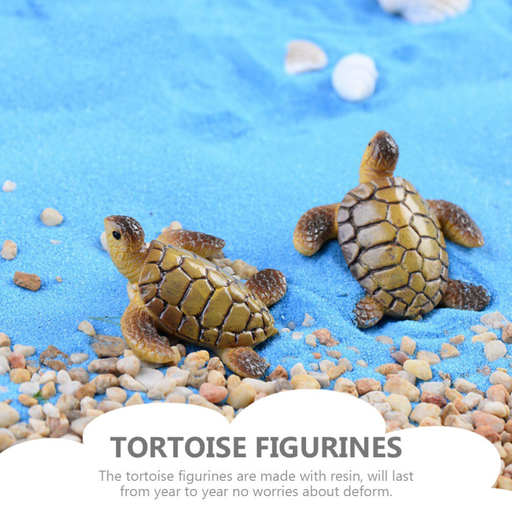 20PCS Miniature Tortoise Resin Simulation Tortoise Resin Tortoise Decoration