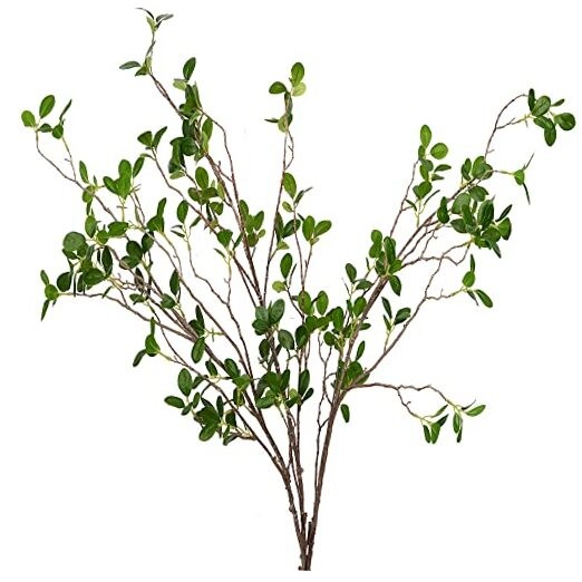 pcs Artificial Branches Plants Artificialery Stems Fauxery Stems Faux 3 Green