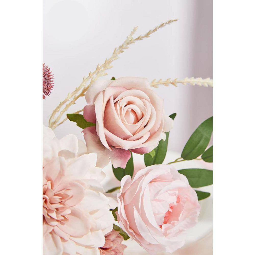 2 In. Dusty Pink Silk Artificial Flowers for DIY Wedding Bouquets Table Centerpi