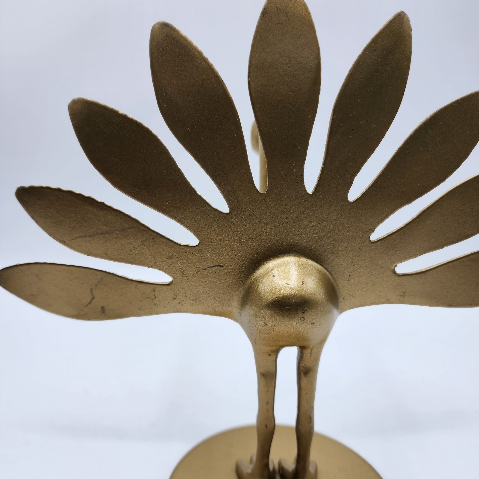 IKEA Markniva Decorative Brass Like Peacocks Figurines Lot of 2 Preowned.