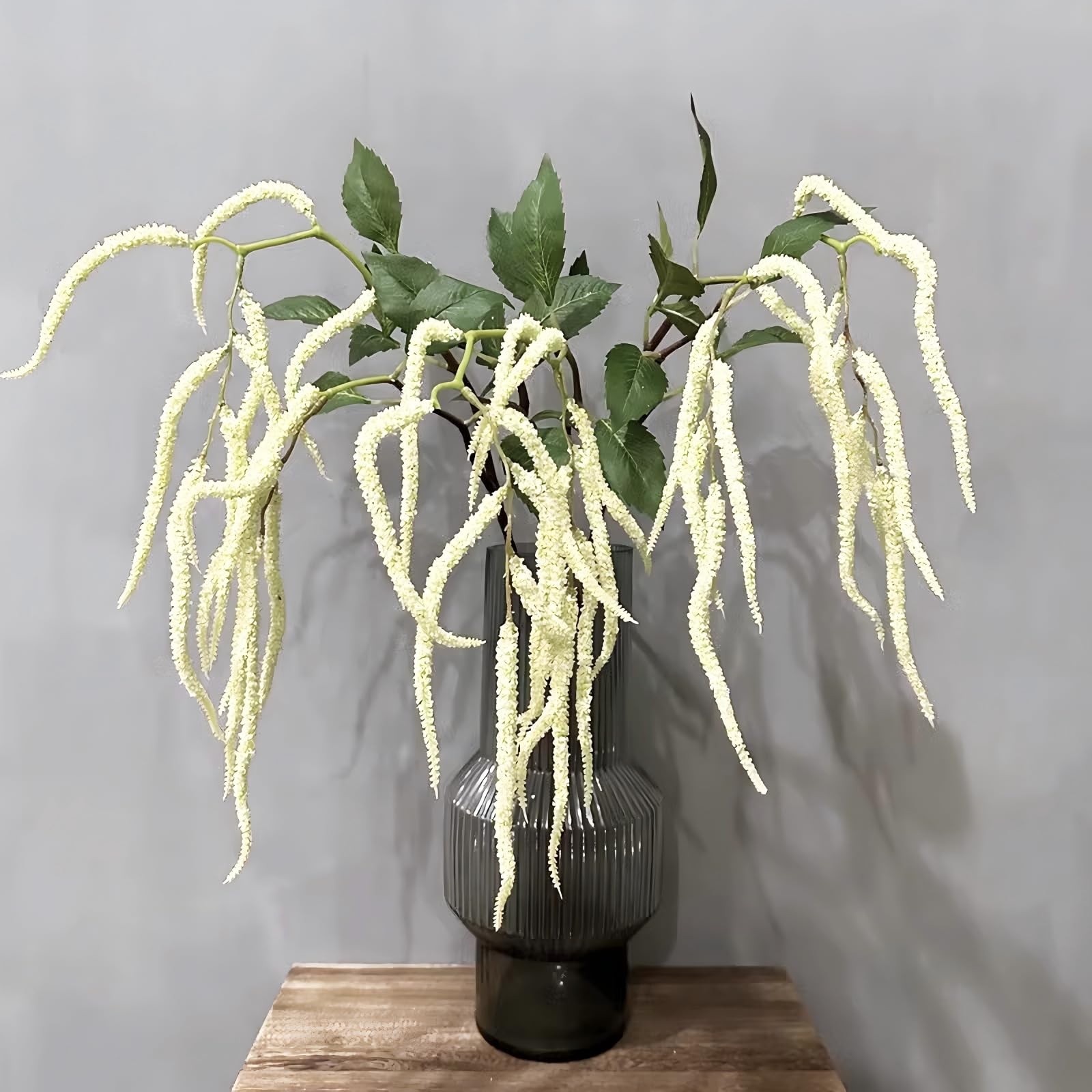 22″ Artificial Amaranthus 3pcs Faux Lover Tears Fake Hanging Green Plant Gree…