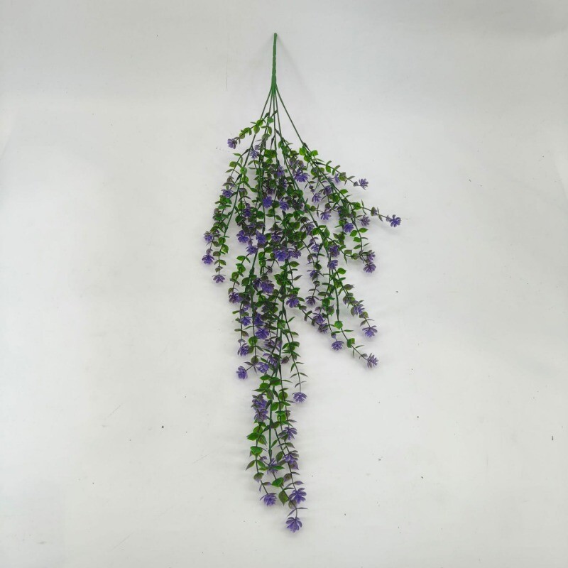 4PCS DIY Simulation Plants Plastic Flower Rattan Wall Hanging Ceiling Home Decor