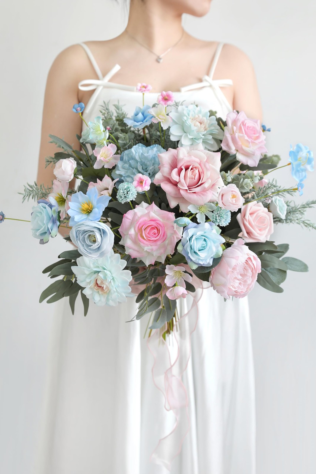 Artificial Silk Flowers Combo Box Set for DIY Wedding Bouquets Centerpieces