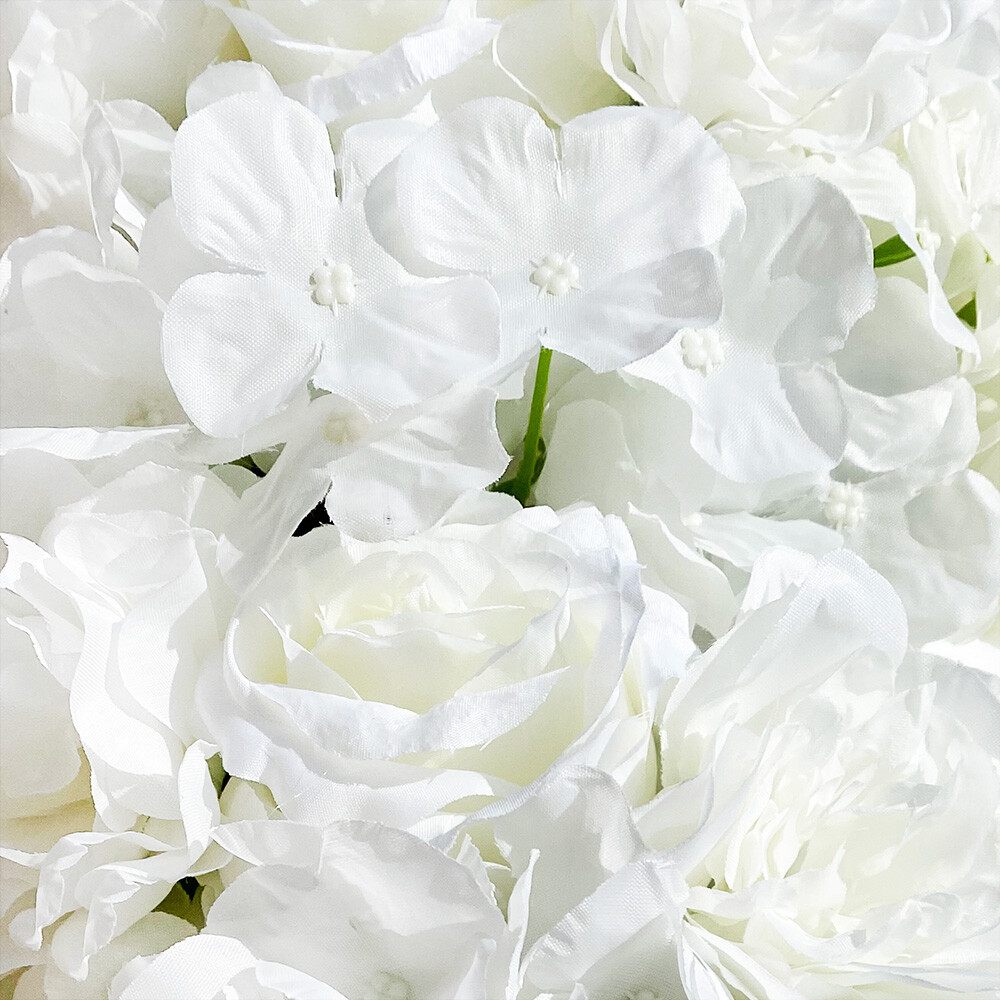 White Artificial Flowers for Home Party Wedding,Artificial Silk Flowers Row,HOT!
