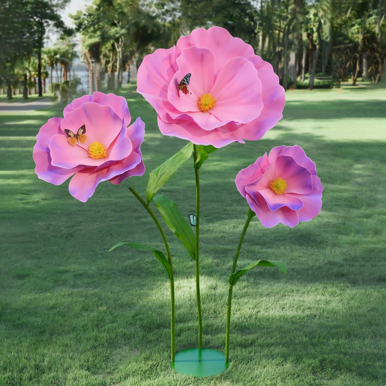 5.8 Ft Giant Artificial Flowers for Decoration,Large EVA Flower Decor,Wedding…