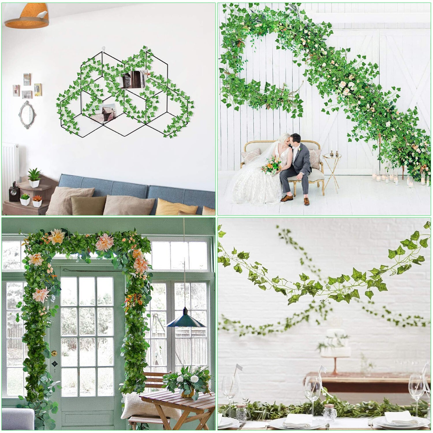 Artificial Hanging Plant 81 Feet Silk Ivy Vine Garland Fake Home Garden Decor