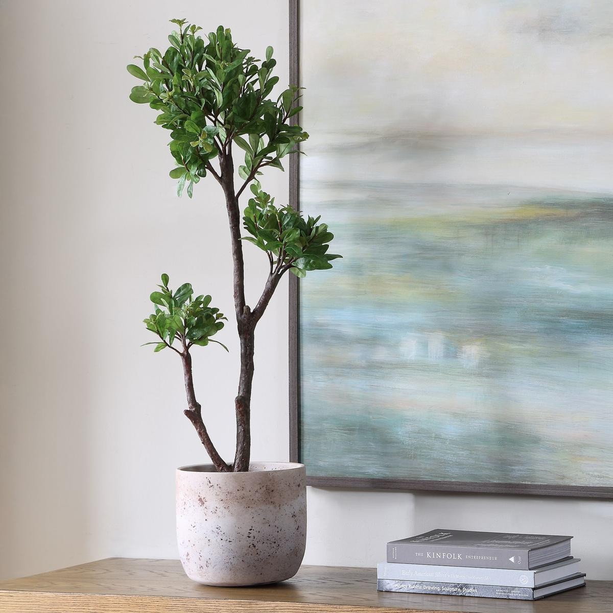 Uttermost 60266 Arbor Strawberry Aged Ivory and Green Tree