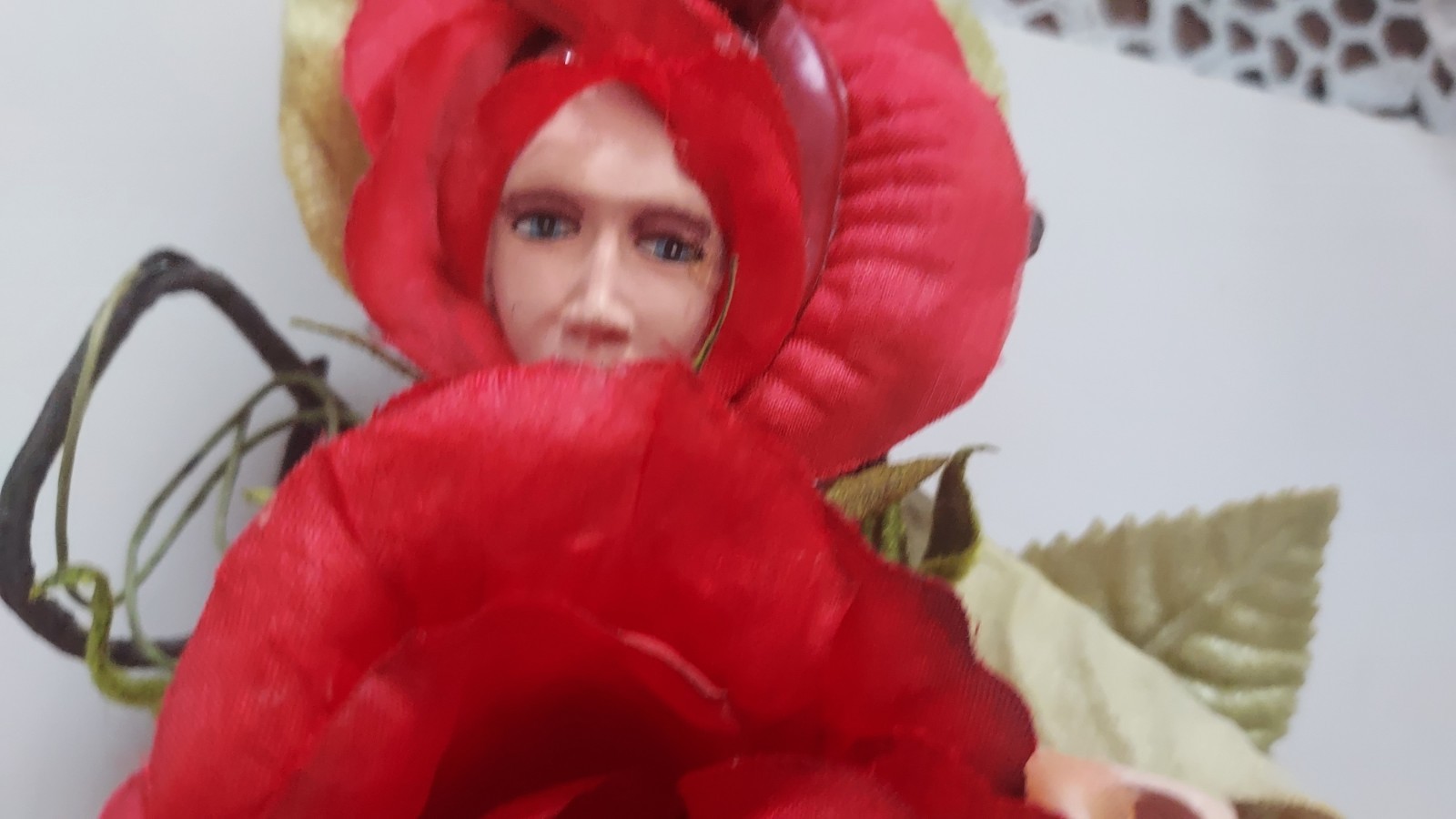 Rose Flower Elf 11″ tall 4″ wide