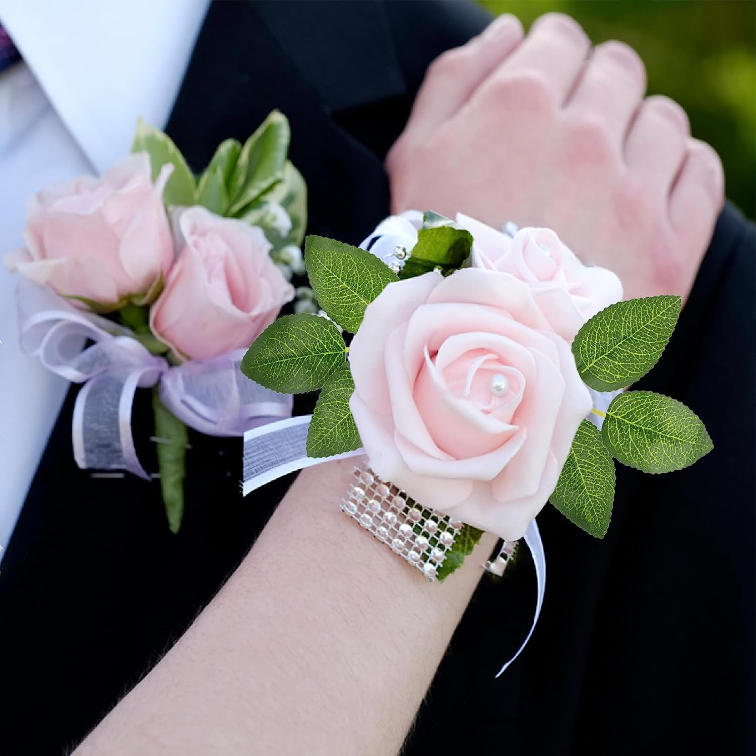 60PCS Rose Leaves Artificial – Fake Roses Leafs Green Leaves Artificial Flowers