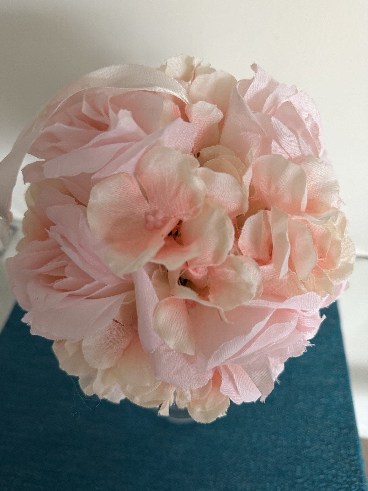 Flower Bouquet White And Pink Floral Decor. Weddings, Flower Girls, Parties. ￼