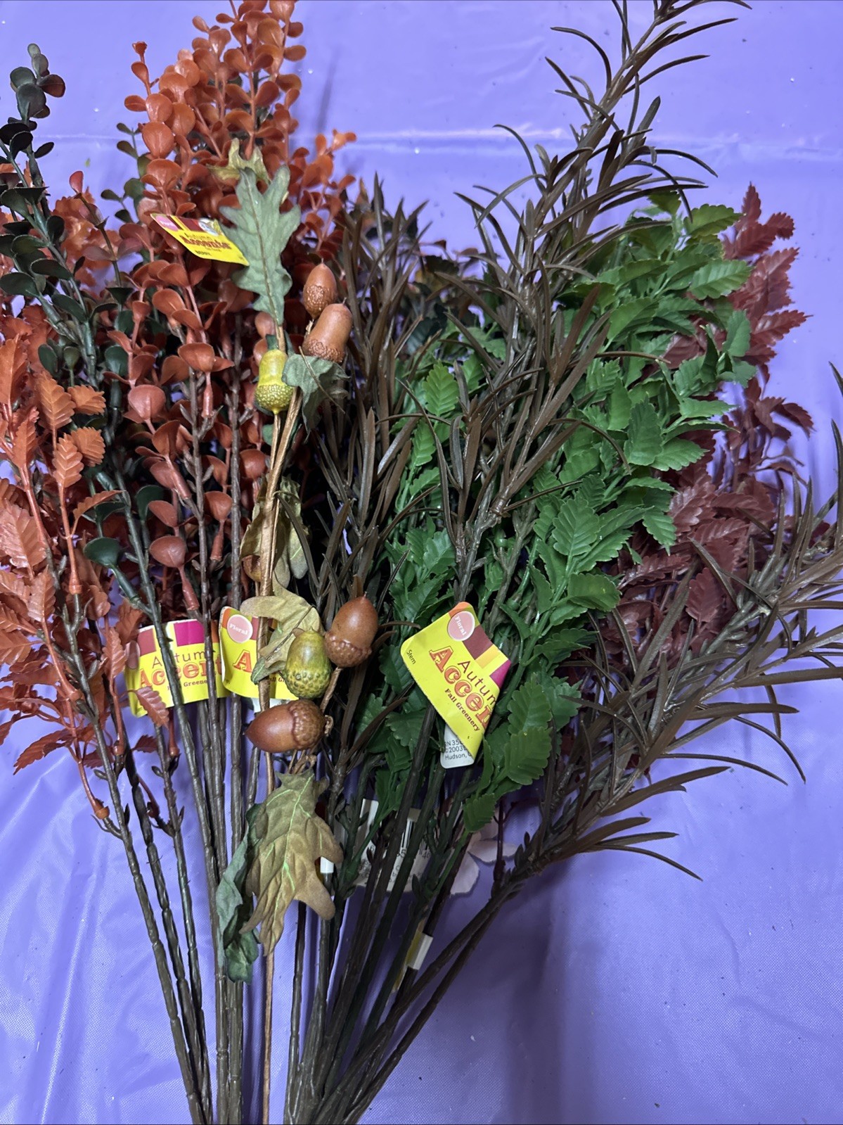 #A11 Lot 3. Artificial flowers and leaves for decorations 2+ lbs