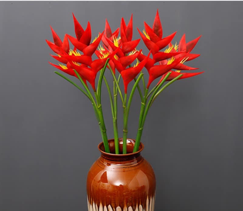 34 in/86cm Large Bird of Paradise Heliconia Stem Artificial Flowers,7 Petals …