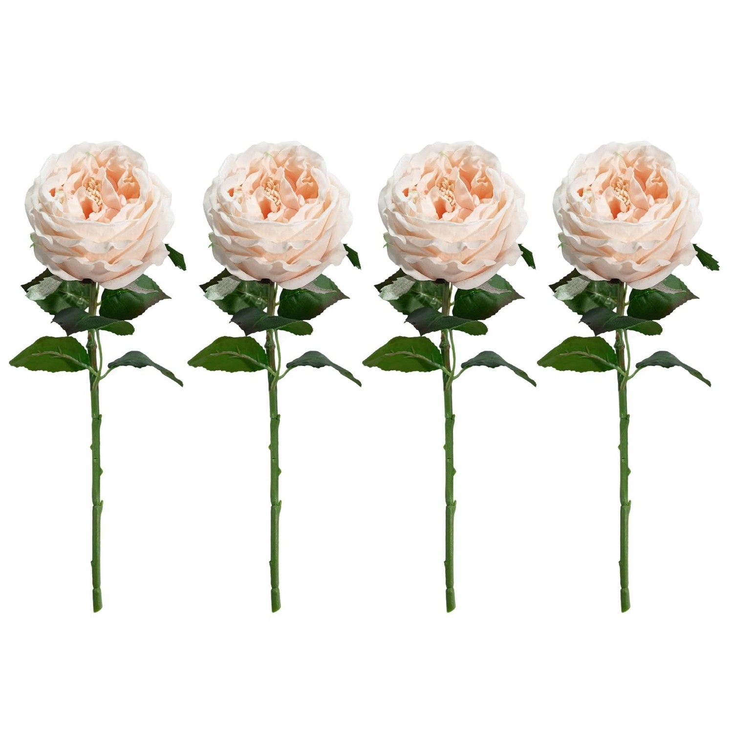 4 Pcs Real Peonies Artificial Flowers3.5″ Bloom Rose Peony Latex2236