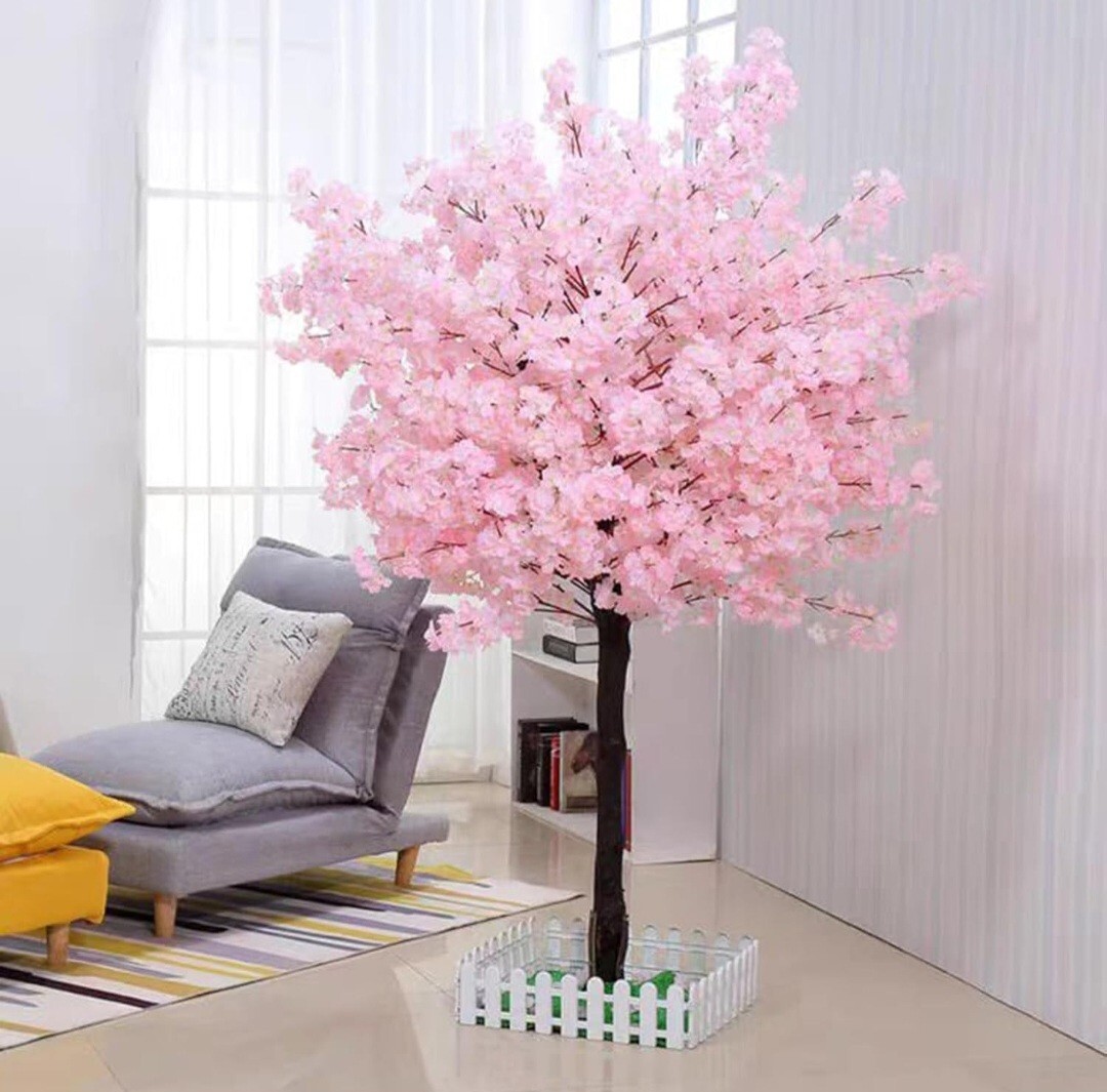 Artificial Cherry Blossom Tree – Handmade Pink Fake Cherry Blossom Tree 5 FT