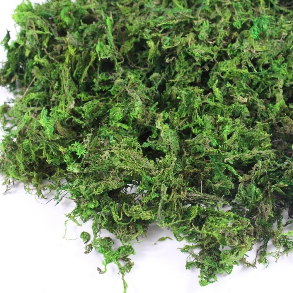 Artificial Moss, 10.5 OZ Green Moss for Decorating, Faux Moss for Crafts, Dec…