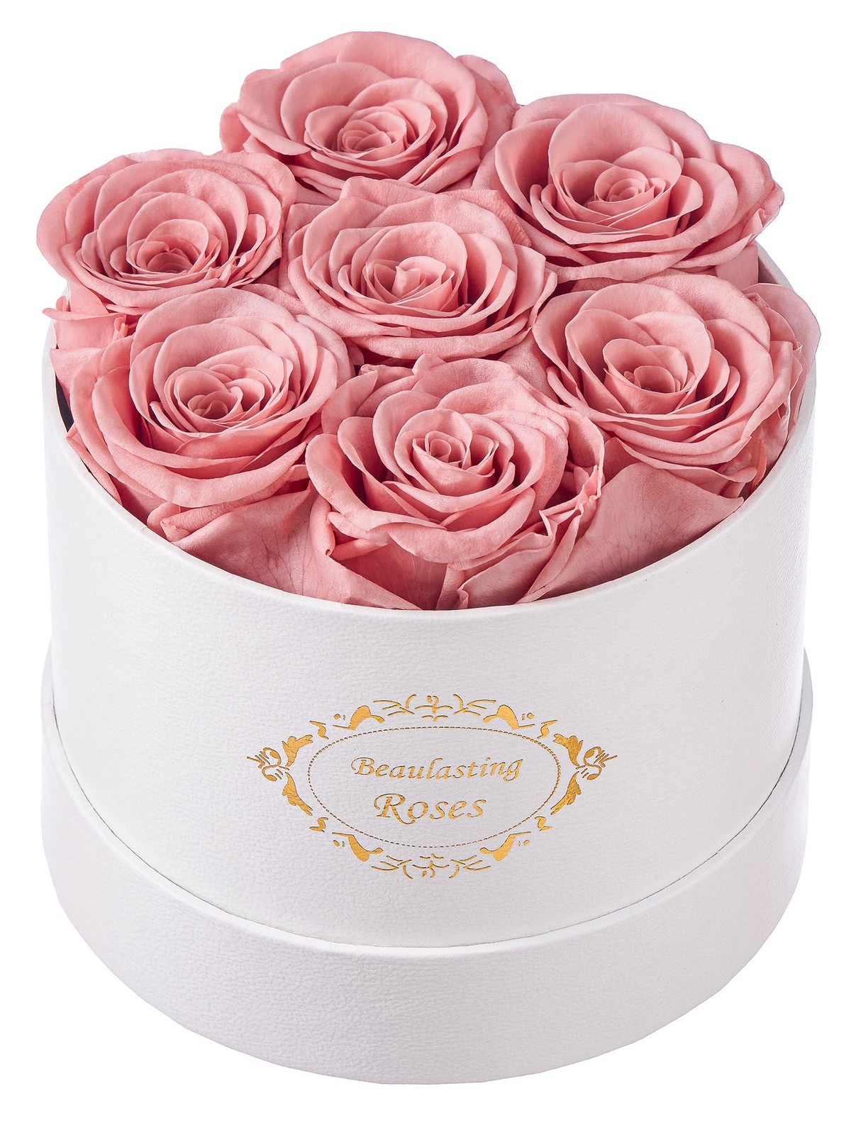 Preserved Roses in Box Long Lasting Forever Flowers for Her Dusty Pink