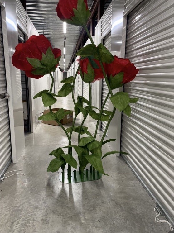 6 Foot Faux Red Rose Flower Arrangement Centerpiece for Party Event Decoration