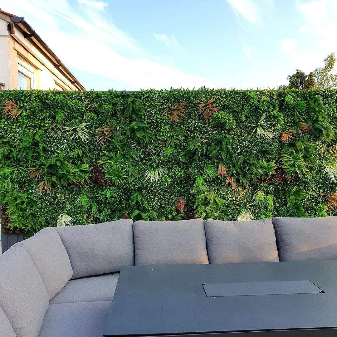 40″x40″ Artificial Greenery Wall Panel – Faux Ivy Privacy Fence Decor