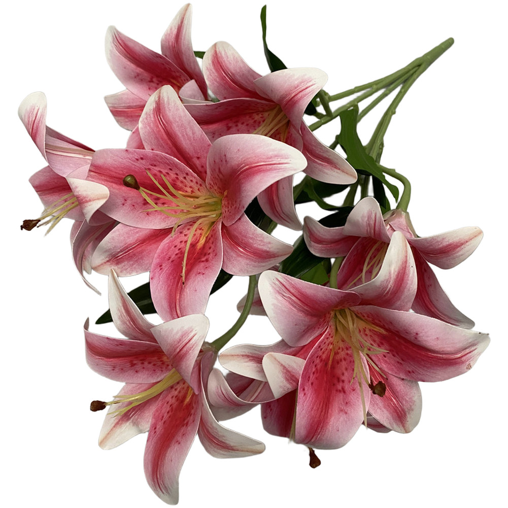 for real Touch Artificial for lily Flowers for Wedding Decor Photography 59cm
