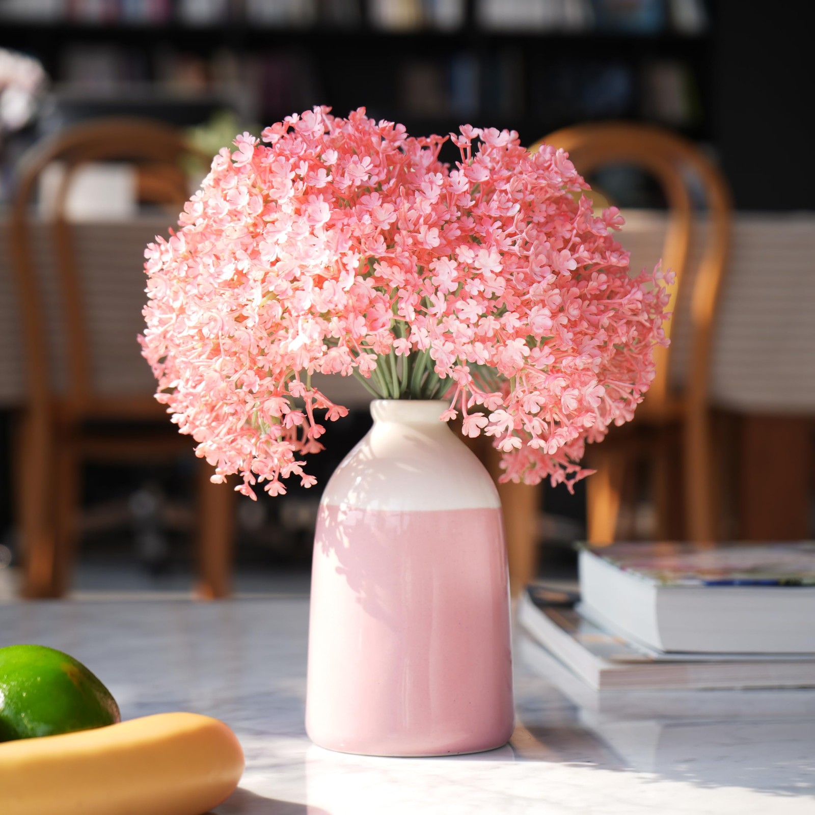 Babys Breaths Artificial Flower Bouquets, 12 Pcs Small Fake Babys Breath Faux…