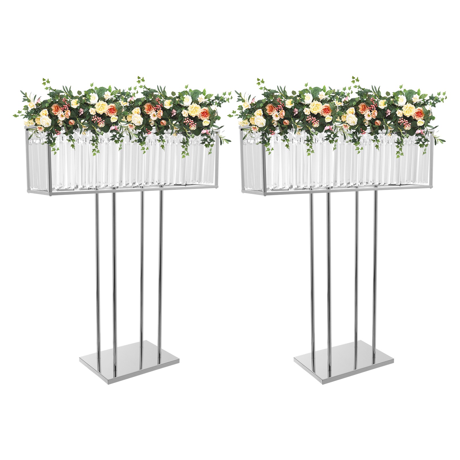 2pcs Flower Stand for Wedding Birthday Party Events 70*90cm Wedding Flower Stand