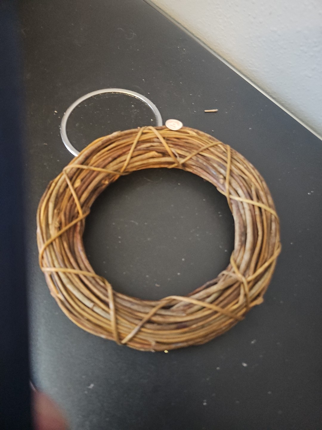 Vintage Round Small Grapevine Wreath 6 ” X 1″