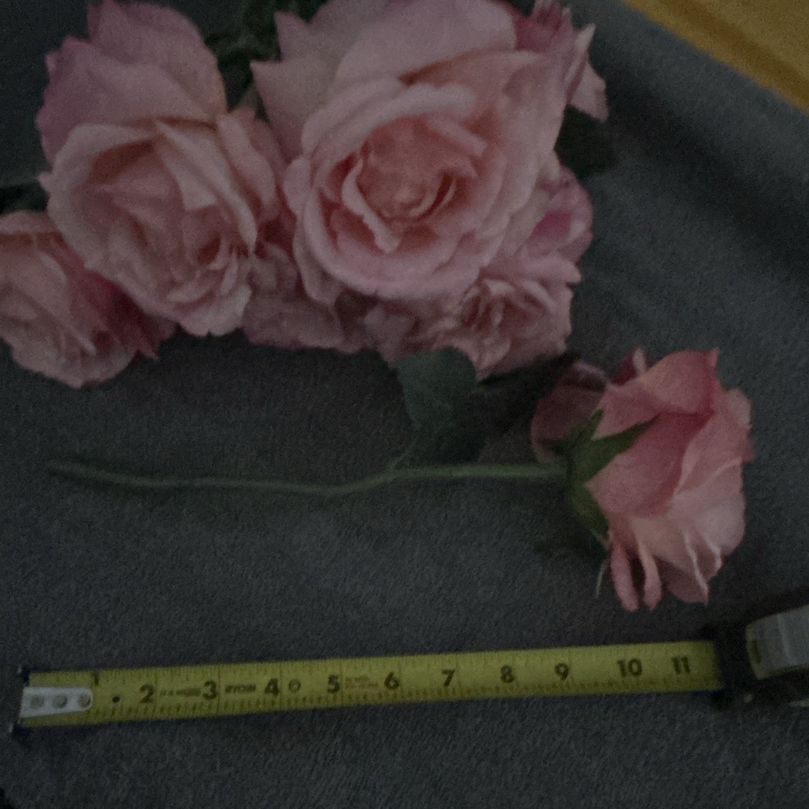 Faux Pink Rose Stems/boquet Artificial Flowers For Wedding/events/crafts/decor