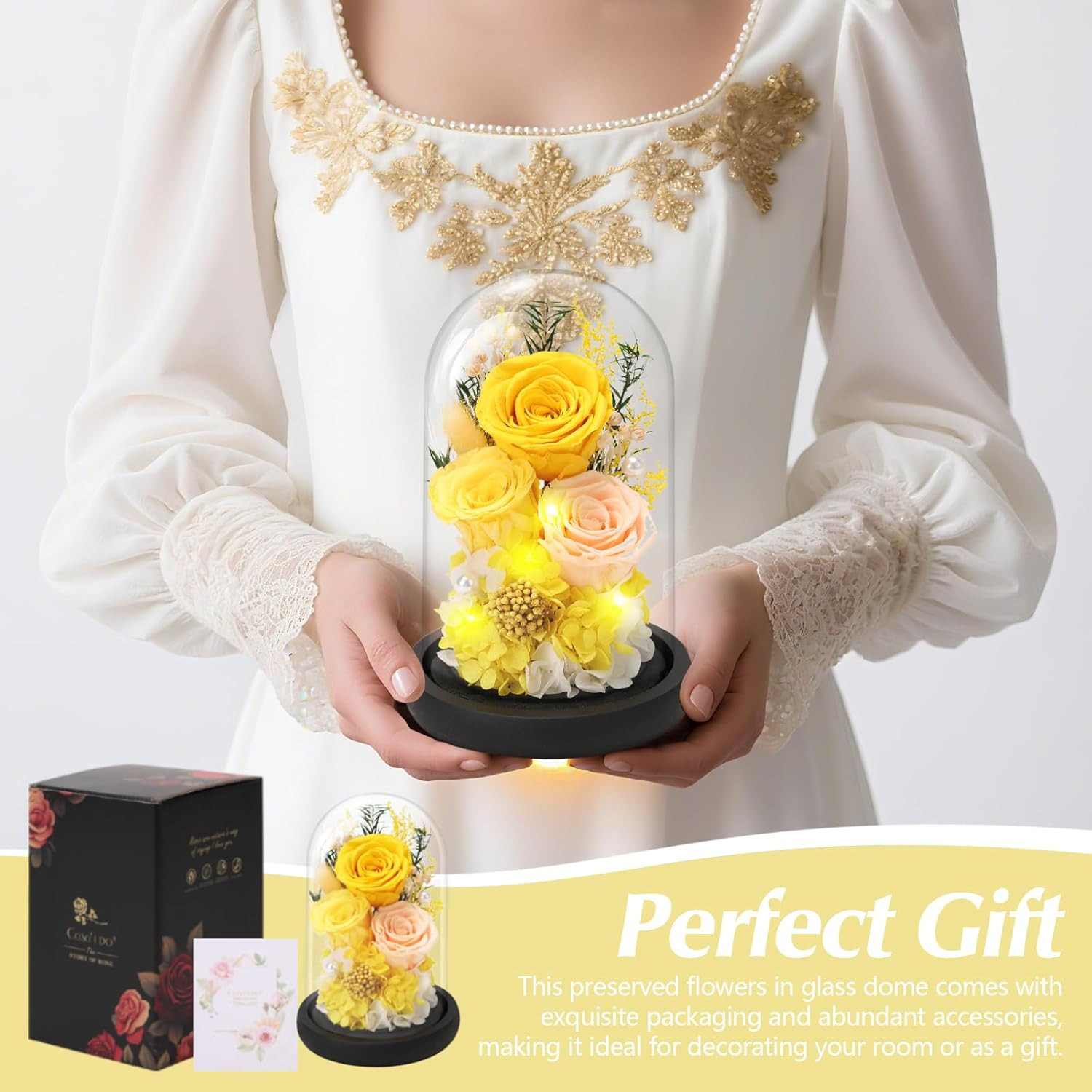 Preserved Roses Flowers for Delivery, Mothers Day Rose Gifts for Mom