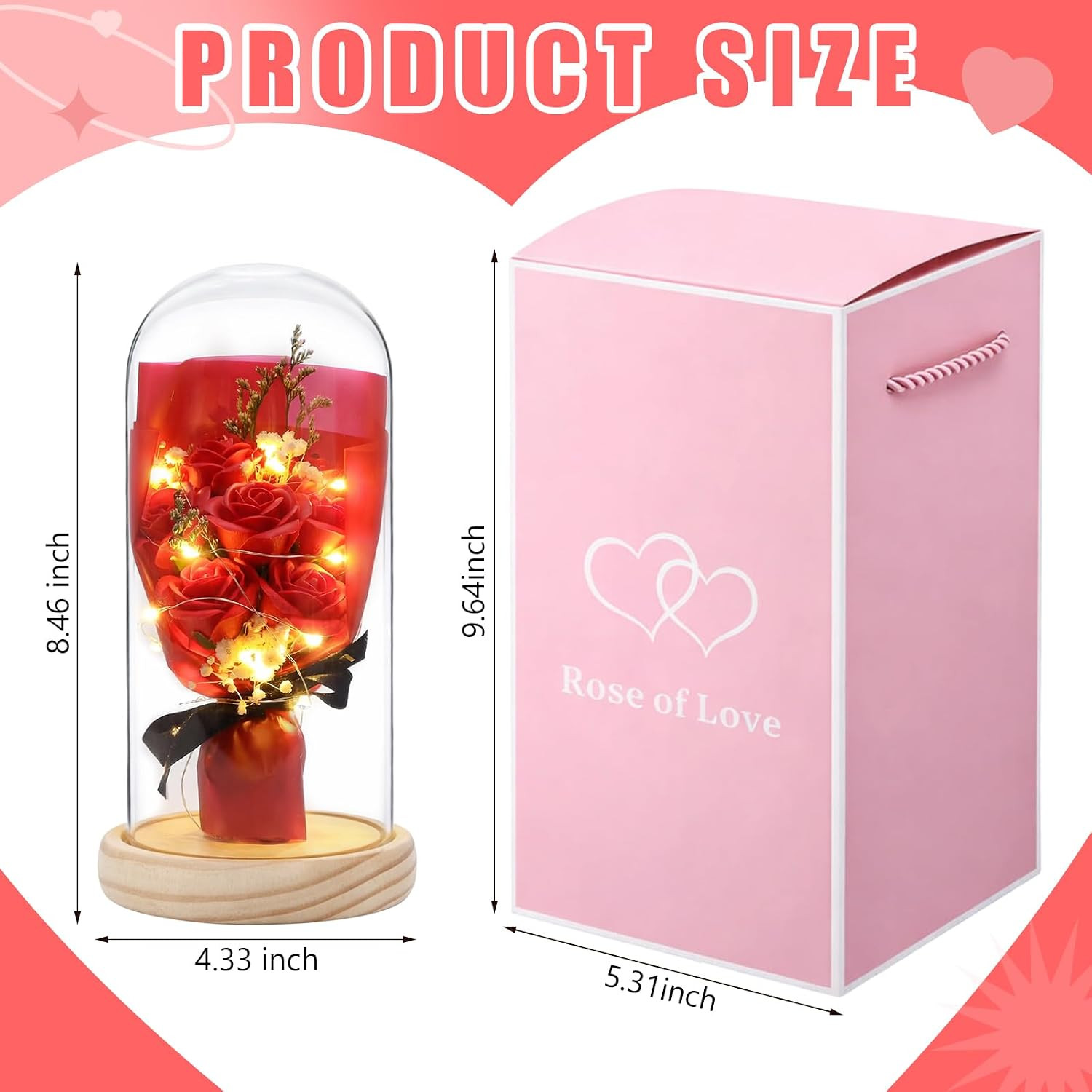 Mother’S Day Preserved Flowers Gifts for Her Forever Fresh Rose Flowers